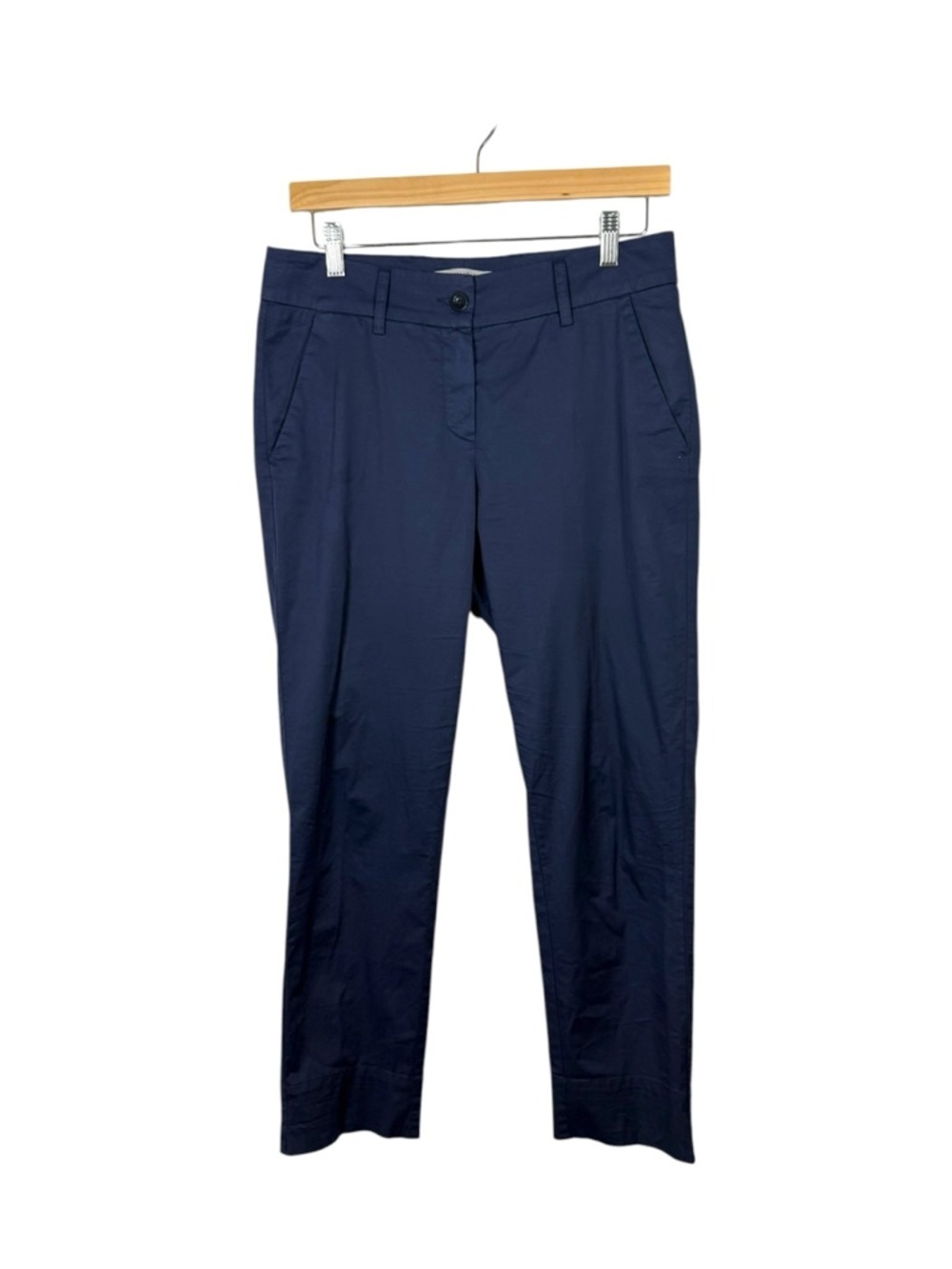 Raffaello Rossi Dora 6/8 Cropped Pants Navy Stretch Women’s EU 36 US 6